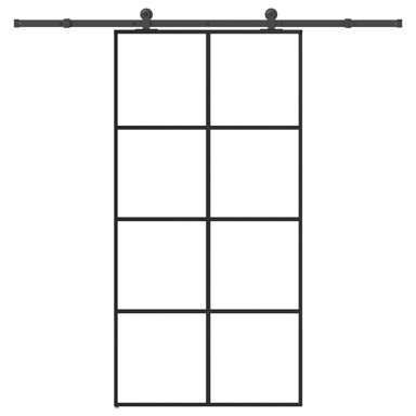 Klizna vrata s priborom od stakla ESG i aluminija 102,5x205 cm