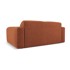 MICADONI HOME Smeđa sofa od bouclé tkanine 170 cm Molino, 170x95x72 cm