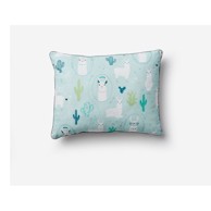 PINIO Plavi dječji ukrasni jastuk Llamas, 40 x 55 cm