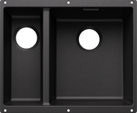 BLANCO Sudoper Subline 340/160-U, Silgranit, glavni bazen desno, grafit