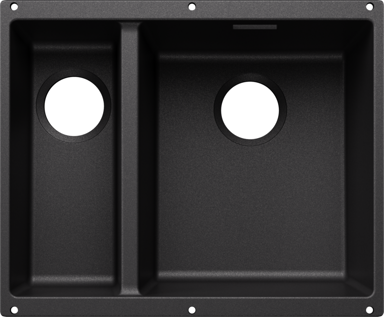 BLANCO Sudoper Subline 340/160-U, Silgranit, glavni bazen desno, grafit