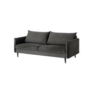 ROPEZ Tamno siva baršunasta sofa 203 cm Juli, 203x100x86 cm