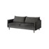 ROPEZ Tamno siva baršunasta sofa 203 cm Juli, 203x100x86 cm