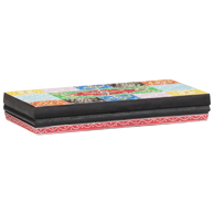 Set zidnih polica 3 kom 100 x 20 x 6 cm čvrsto drvo manga