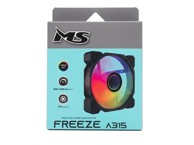 MS Ventilator FREEZE A315 A-RGB, 120 mm, crni