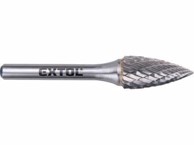 EXTOL INDUSTRIAL Karbidno glodalo 8703765, oštri luk, promjer 12 x 25 mm, prihvat 6 mm, srednji rez