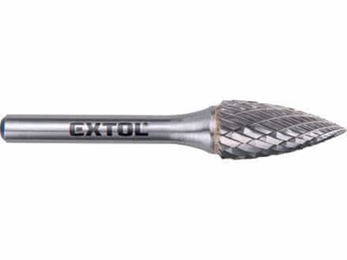 EXTOL INDUSTRIAL Karbidno glodalo 8703765, oštri luk, promjer 12 x 25 mm, prihvat 6 mm, srednji rez