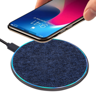 RIVACASE Bežična punionica VA4915 BL3, QC Fast Charge, 10 W, Samsung Galaxy S serija / iPhone, plava