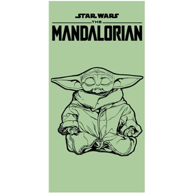 STAR WARS Ručnik za plažu Mandalorian Grogu 70x140 cm