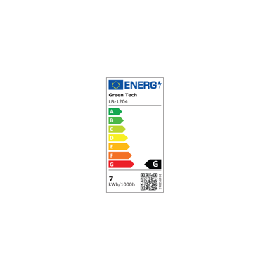 GREEN TECH LED žarulja 7 W 3000 K E14 C37