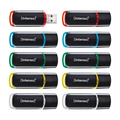 INTENSO USB memorija, 8 GB, USB 2.0, višebojna