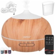 Zortiva 4 u 1 ultrazvučni ovlaživač i aroma difuzor 400 ml s LED osvjetljenjem i daljinskim upravljačem