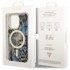 GUESS Maskica MagSafe s leopard efektom za Apple iPhone 14 Pro Max, plava