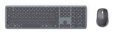 HAMA Set tipkovnica i miš WKM-550, bežični, sivi