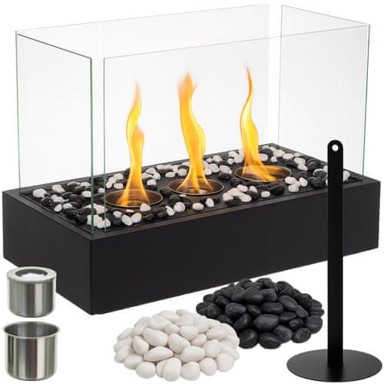 KAMINER 26318 bio kamin 45x29x20,5 cm, crna