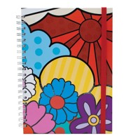 Kolegij Blok, A4, crte, 120 listova, s gumicom, flowers