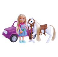 MASEN TOYS Lutka, s automobilom i konjem