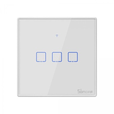 SONOFF Pametni zidni prekidač, Wi-Fi + RF433, trostruki T2EU3C-TX