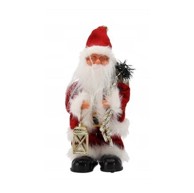 Božićna figura Djeda Mraza s lampionom i glazbom