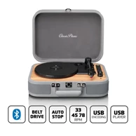 LENCO Gramofon TT-116GY, sa zvučnicima, Bluetooth 5, RCA izlaz, AUX ulaz, USB-B PC kodiranje, 33,45 i 75 RPM