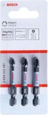 BOSCH Set udarnih bitova 2608522491, PH1, PH2 i PH3, 50 mm