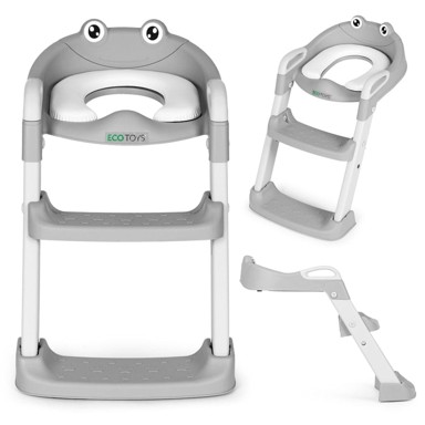 ECOTOYS WC sjedalo za djecu sa stepenicama i ljestvama, plavo