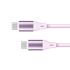 SLOMART Kabel USB-C na USB-C, 100 W, 1 m, silikonski, ružičasti