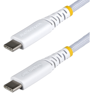 STARTECH USB-C kabel USB2CC15CMNCBRWH, USB 2.0, 0,15 m, 60 W, bijeli