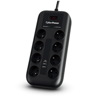 CYBERPOWER Prenaponska zaštita P0820SUF0, 8x šuko, 2x USB