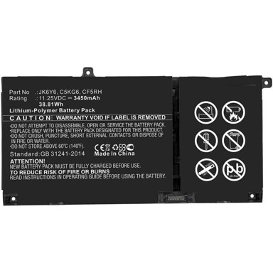COREPARTS Baterija za Dell laptop 38,81Wh Li-Pol 11,25V 3450mAh