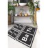 FOUTASTIC Crne kupaonske prostirke u setu 3 kom 60x100 cm Barium