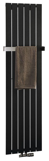 SAPHO Radijator COLONNA, 450 x 1800 mm, lamelni, crni mat