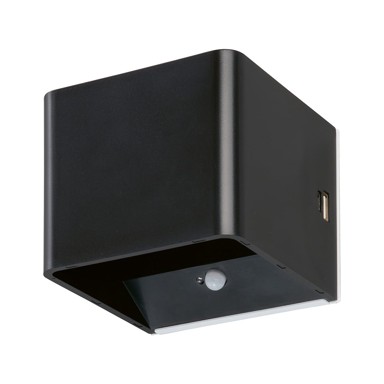 FISCHER & HONSEL Crna LED zidna lampa Magnetics