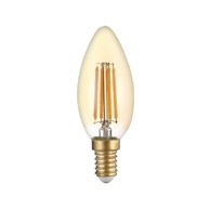 LED Žarulja, E14, C35, 4W, zlatna