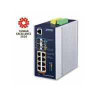 PLANET Switch PLT-IGS-6325-8UP2S2X, industrijski L3, 8-portni, 10/100/1000T, 802.3bt PoE, 2x 1G/2.5G SFP, 2x 10G SFP, upravljani