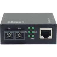 LEVELONE Mrežni medijski pretvarač GVM-2002, 1000 Mbps, 1310 nm, jednomodni, crna