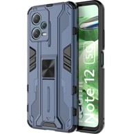 Futrola za Xiaomi Redmi Note 12 5G / Xiaomi Poco X5 5G, oklopljena sa stalkom i zaštitom za kameru, plava