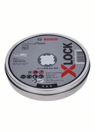 BOSCH Professional X-Lock set ravnih reznih ploča za Inox 125 x 1,6 mm T41