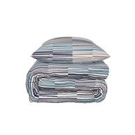 Posteljina Saten Tuiles Petrol Taupe 140x200cm + 60x80cm