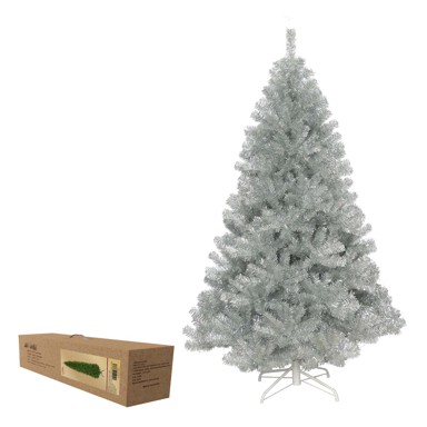 Umjetna božićna jelka, srebrna, 150 cm, sa stalkom