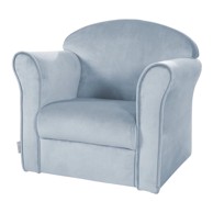 ROBA Svijetlo plava baršunasti dječja fotelja Lil Sofa 