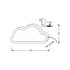 CANDELLUX LIGHTING Dječja lampa Cloud, plava