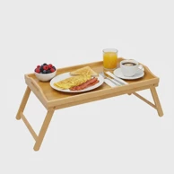 Sklopiva tacna Cheffinger, bambus, dimenzije 49,5 × 29,5 × 22 cm