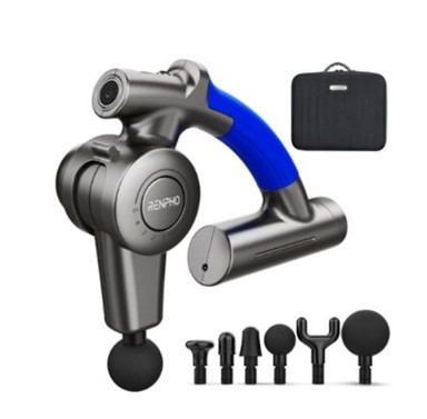 RENPHO Uređaj za masažu RENGA-PEU-RF-GM169, 4 brzine, do 3200 o/min, crni