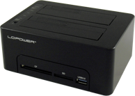 LC POWER Docking stanica LC-DOCK-U3-CR HDD CF/SD card r