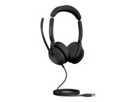 JABRA Slušalice Evolve2 50 MS, crne, on-ear, Stereo, USB-A