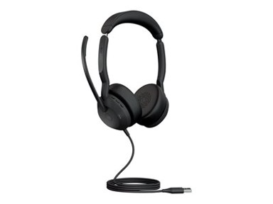 JABRA Slušalice Evolve2 50 MS, crne, on-ear, Stereo, USB-A