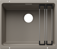 BLANCO Sudoper ETAGON 500-U SILGRANIT inox nosači, bez InFino pribora - tartufo