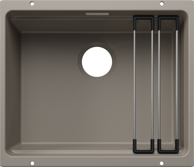 BLANCO Sudoper ETAGON 500-U SILGRANIT inox nosači, bez InFino pribora - tartufo