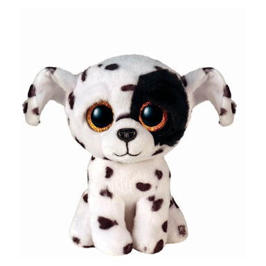 TY Plišana igračka pas Luther, 15 cm, točkasti